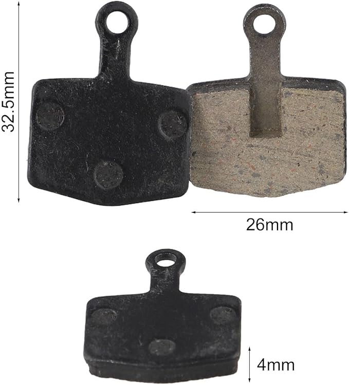 Disc Brake Pads Set Compound Sintered Metal High Performance for Mountain Road Urban Bike Heat Dissipation Noise Reduction