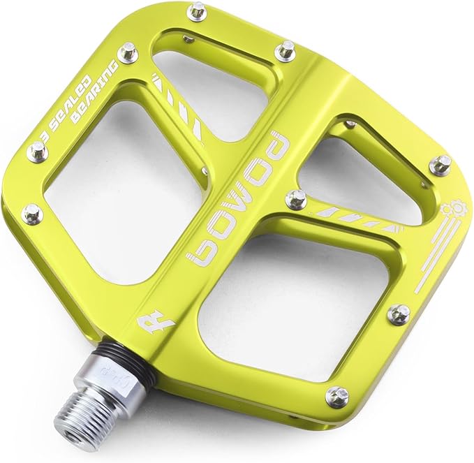 Bike Pedals 9/16" Lightweight Non-Slip Bicycle Platform Pedals - Fits Most Adult Bikes & Mountain Bikes &MTB, Road Bikes and Slip-Resistant Design