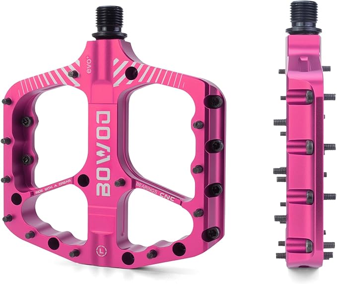 Bike Pedals 9/16" Lightweight Non-Slip Bicycle Platform Pedals - Fits Most Adult Bikes & Mountain Bikes &MTB, Road Bikes and Slip-Resistant Design