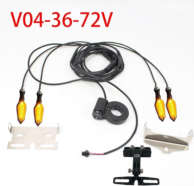 Bike Front Rear Turn Signal Bicycle Rear Left/Right Indicator Light Electric Bicycle Brake Light