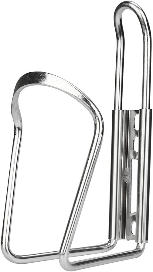 Lightweight Aluminum Alloy Bicycle Water Bottle Cage Holder for Outdoor Activities, Bike Bicycle Cycling Drink Water Bottle Rack Holder Cage (Silver)