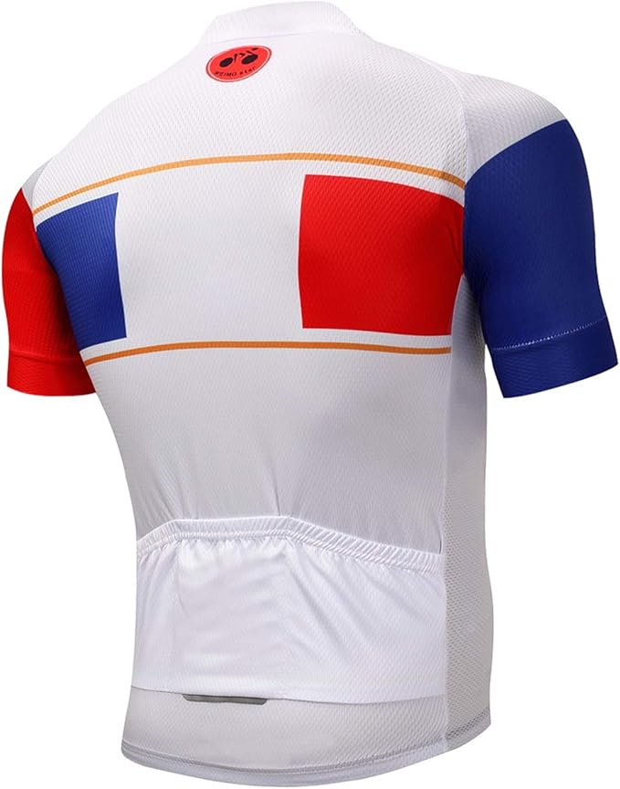 Cycling Jerseys Men Bicycle Short Sleeve Summer Shirt Bike Biking Tops Riding Clothing Flag