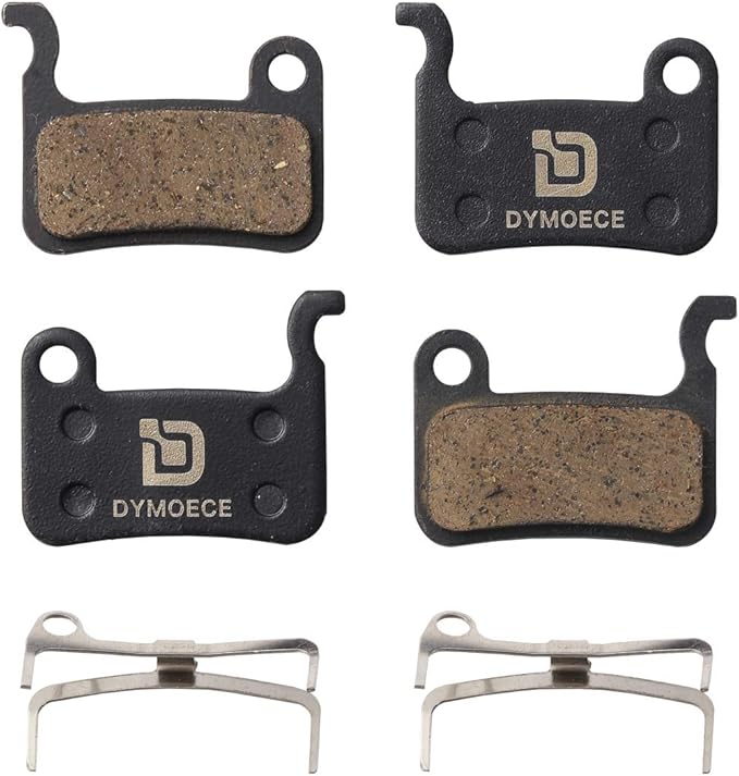 2 Pairs Bicycle Disc Brake Pads Compatible with Shimano Deore XT XTR LX SLX Hone Alfine Saint Disc Brake(Resin,Semi-Metallic,Sintered Metal)