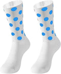 Cycling Socks Seamless Non-Slip Polka Dot Print Men'S Cycling Women'S Road Outdoor Running Sports Socks 1 Pair