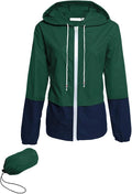 Avoogue Raincoat Women Lightweight Waterproof Rain Jackets Packable Outdoor Hooded Windbreaker