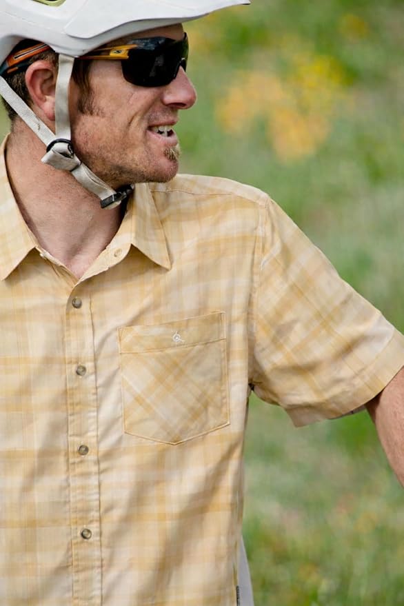 Club Ride Apparel New West Cycling Shirt - Men's Short Sleeve Cycling Jersey - Sport Fit Snap Down Top - 50 UPF Riding Shirt