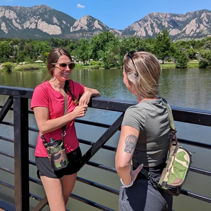Sling Strap (Olive Green) - Adjustable Slide up to 58" Long | includes Metal Clips | Made of Nylon Construction | Durable | Can be Used in Handlebar Bags & Stem Bags | Made in USA