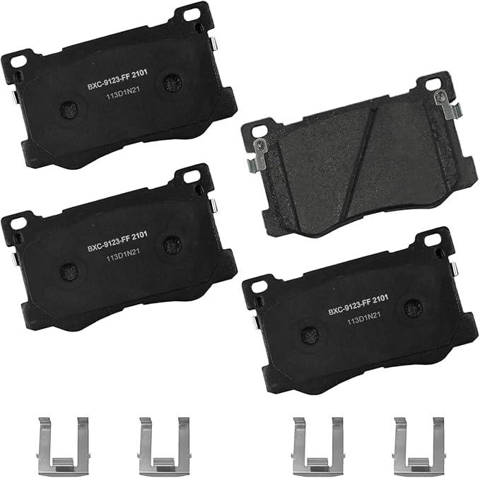 Bendix Premium SBC2101 Ceramic Front Brake Pads for Genesis G80 2020-2017, Hyundai Genesis 2016-2015, Kia K900 2017-2015