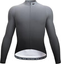 Men's Cycling Jerseys Long Sleeve Bike Biking Shirts Full Zip with Pockets Road Bicycle Clothing