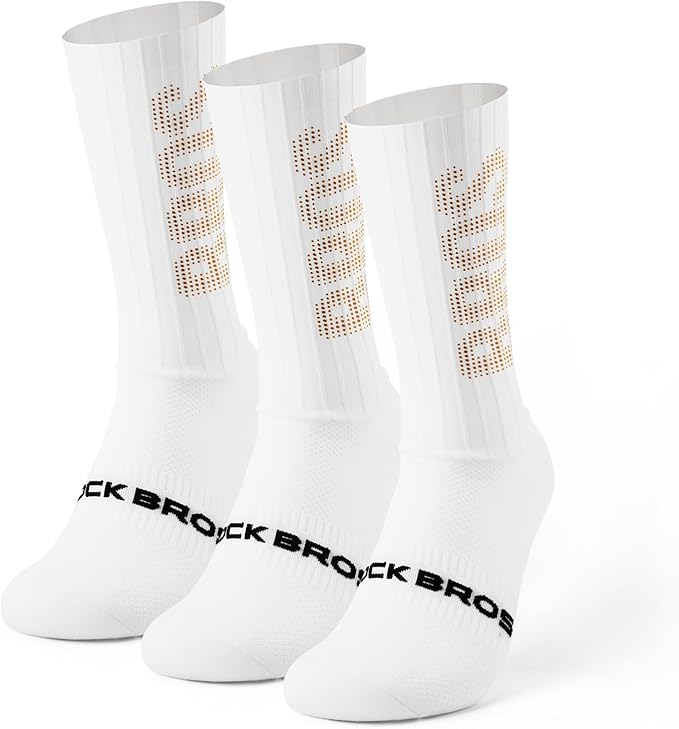 ROCKBROS Cycling Compression Socks,Crew Length,Non-Slip,Breathable&Wicking,Road,Bike Sports and Running for Men Women,3-Packs