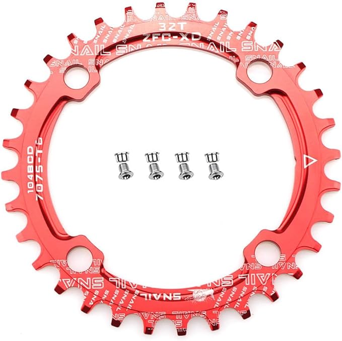 CYSKY 104 BCD Chainring 30T to 52T Narrow Wide Chainring with Sprocket Bolts for 1x Set-up Road Bike Mountain Bike BMX MTB Gravel Ebike