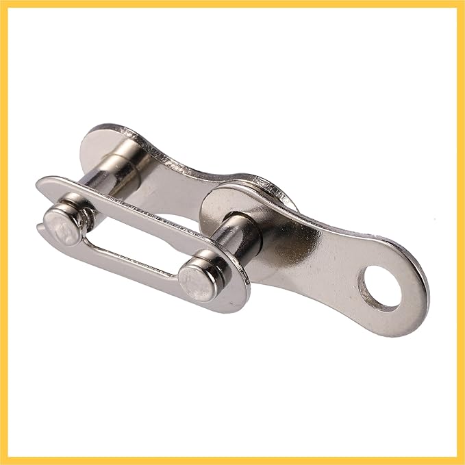 3 Pair Single Speed Silver Tone Chain Master Link Joint Clips Connectors Bicycle Missing Link Reusable Speed Chain for Bike MTB Repair Parts Auto Replacement Parts