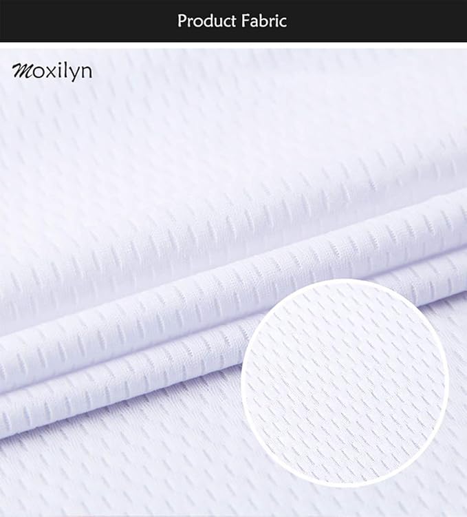 MOXILYN Men's Cycling Jersey Full Zip Riding Clothing Mountain Bike Tops Quick Dry - Bike Shirts
