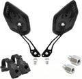 Bike Mirrors for Electric Bikes - 2 Pack Mirrycle Bike Mirrors, Handlebar Rearview Mirror, Bicycle Mirrors for Handlebars - Enhance Safety and Visibility on Your Electric Bike(Black)