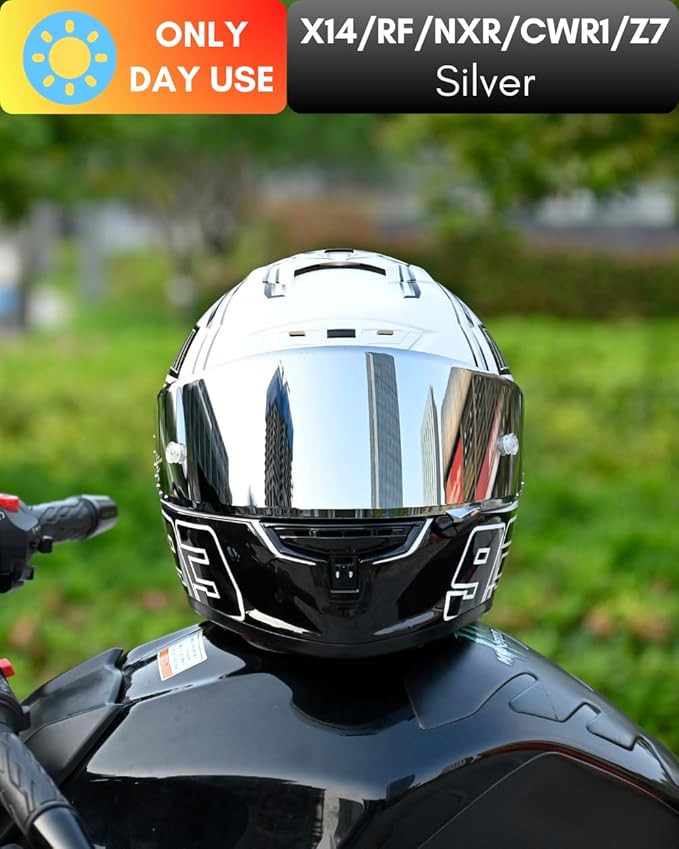 CWR-F1 Shield for RF-1200 Visor X14 NXR RF-SR Z7 Motorcycle Helmet Visor Replacement Sun Protection Anti-Scratch, Universal