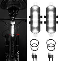 2 Pack USB Rechargeable LED Bicycle Rear Lights Cycling Bike Taillight Safety Lamp Night Essential Waterproof 4 Modes Warning Light for Men Women Kids MTB