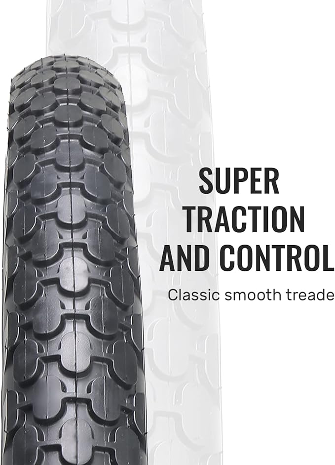 MOHEGIA 24/26 Inch Cruiser Bike Tires Set: 24x2.125/26x2.125 Inch Classic Folding Bicycle Tires,and Pair Inner Tubes with Tire Levers for Beach Cruiser City Bikes