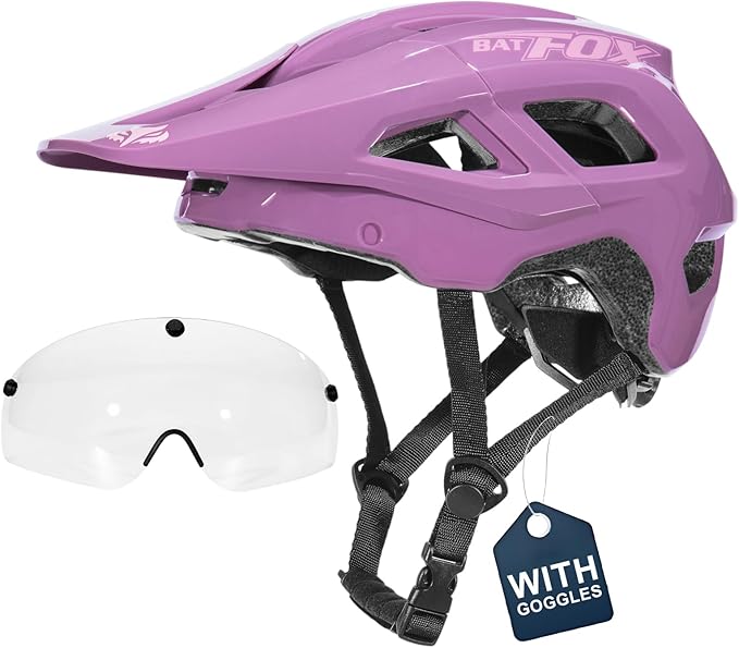 BATFOX NTA 8776 E-Bike & Mountain Bike Helmet for Adults Youth, E-MTB Cycling Helmet for Men Women (52-60CM)