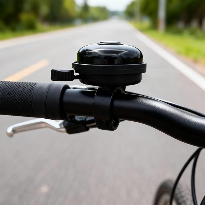 1 Pack Classic Aluminum Bike Bell – Loud, Crisp & Clear Sound for Adult Bikes