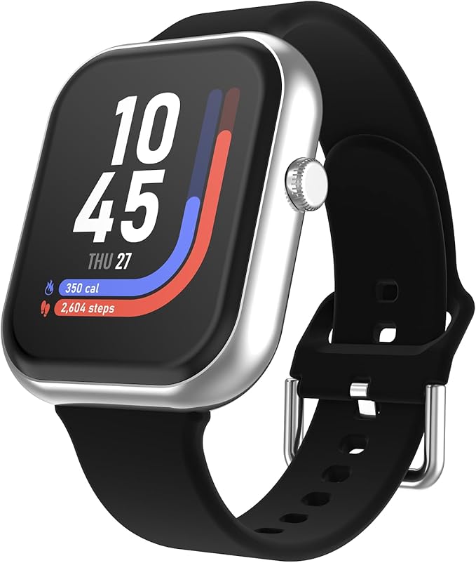 iTouch AIR 5 Smartwatch – 1.85” AMOLED Display, Bluetooth Calling, 100+ Sport Modes, Heart Rate, SPO₂, Stress & Sleep Tracking, IP68 Water Resistant, 7-Day Battery Life – for Android & iOS