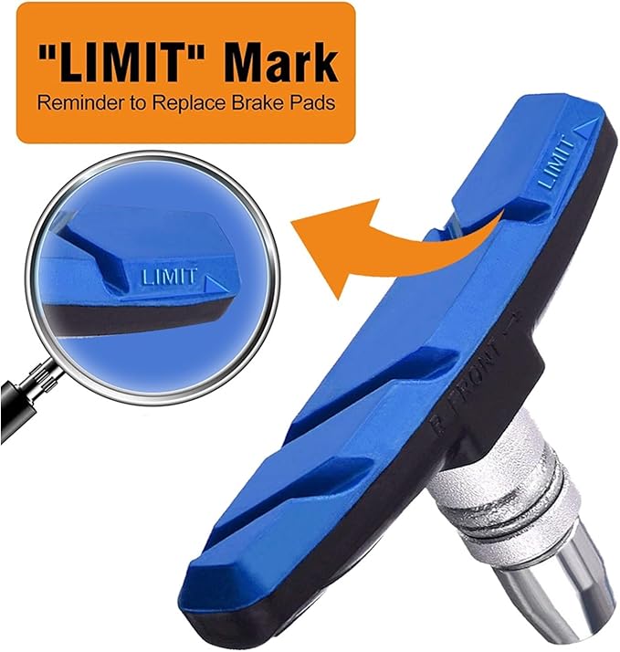 Bicycle Brake Pads Mountain Road Bike Brake Pads Set Cycling V Brake Holder Pads Shoes Blocks Rubber Pad Silent MTB Bicycle Brake Pads Bicycle Brake Pads Replacement