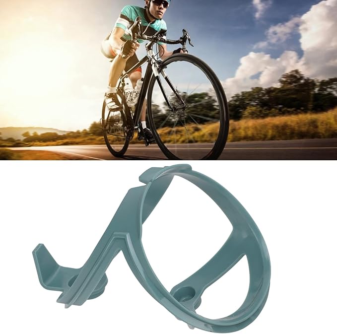 Bicycle Water Bottle Cage Holder Ultra Lightweight Durable Stable Bottle Mount for Road Mountain Bikes Outdoor Cycling Carbon Fiber Material 2.69oz (Light Pine Green)