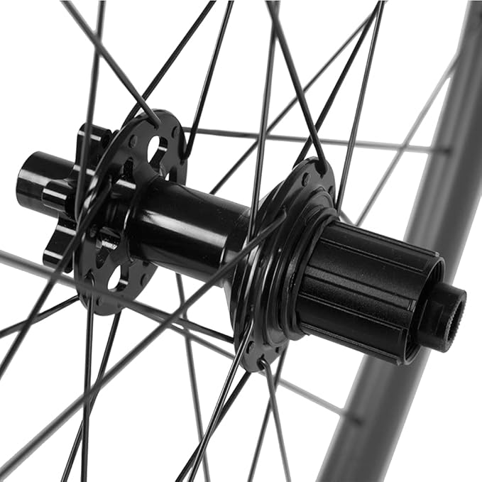 SUPERTEAM Carbon Wheelset 700C Tubeless Gravel Wheelset Disc Braking 45TU-28