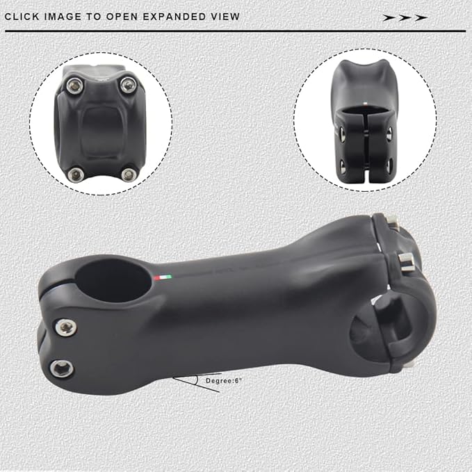 RXL SL Carbon MTB Stem, Mountain Bike Stem 31.8, Road Bike Stem 6 17 Degree 70mm 80mm 90mm 100mm 110mm 120mm 130mm Fixie Handlebar Stems for Downhill Enduro XC