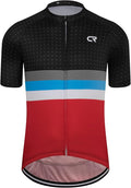 Coconut Ropamo CR Mens Cycling Jersey Short Sleeve Road Bike Shirt with 3+1 Zipper Pockets Breathable Quick Dry