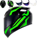 Full Face Motorcycle Helmet Racing Motocross Helmets with Pinlock Compatible Clear&Tinted Visors DOT Model Approved Street Bike Helmet