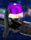 Bike Bell for Kids & Adults, Light up Bike Accessories Adjustable with Ferrules Fit for 0.74-1.25in(19-31.8mm) Bicycle Handlebars, Aluminum Made & Crisp Sound for Mountain Dirt Road Bike Ebike