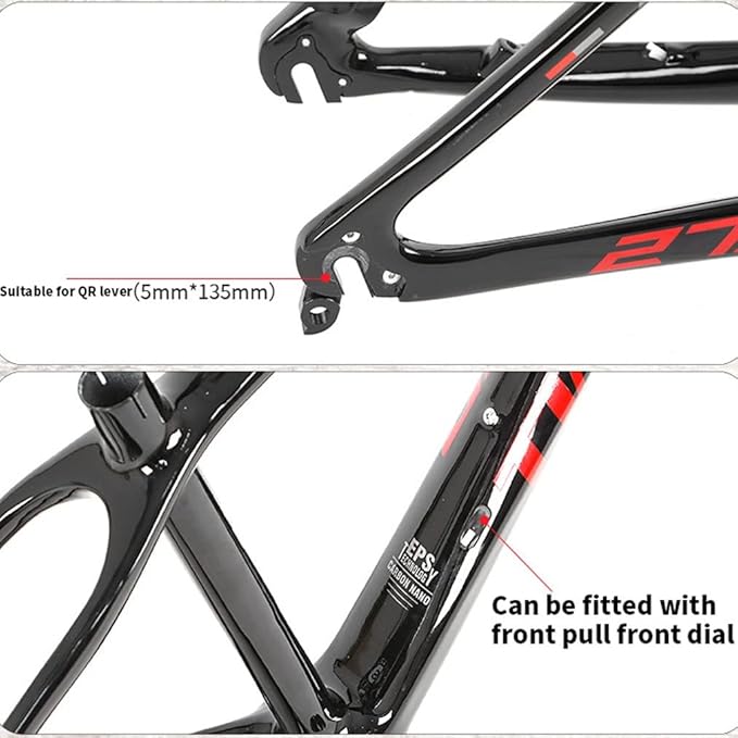27.5er 29er Bike Frame 15''/17''/19'' Hardtail Mountain Bike Frame XC/AM Carbon Rigid Frame Disc Brake QR 135mm Internal Routing(Silver,29 * 19'')