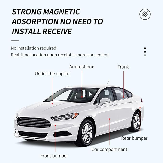 GPS Tracker for Vehicles No Subscription - Mini Magnetic Tracker Device for Vehicles,Real Time Car GPS Tracker,Tracking Devices for Cars Hidden No Monthly Fee