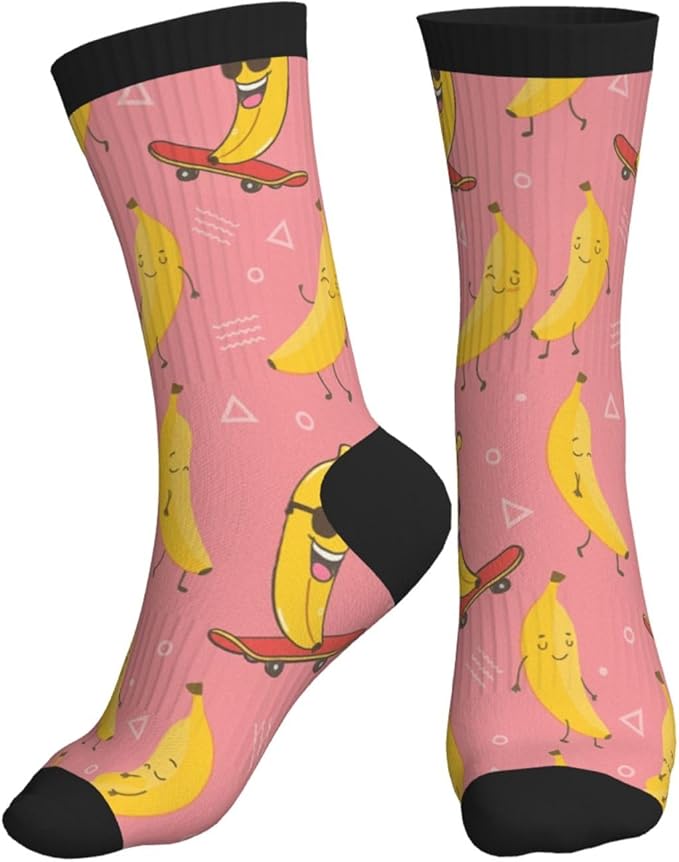 Crew Athletic Socks Funny Crazy Casual Sports Novelty Dress Socks for Women Men Running Hiking