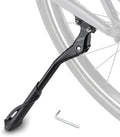 Bike Kickstand Side Mount - Durable Bicycle Kickstand for Mountain & Road Bikes - Adjustable with Wide Base Fits 26"/29" Wheels - Alloy Kickstand Supports 35kg - Rear Mount Bracket