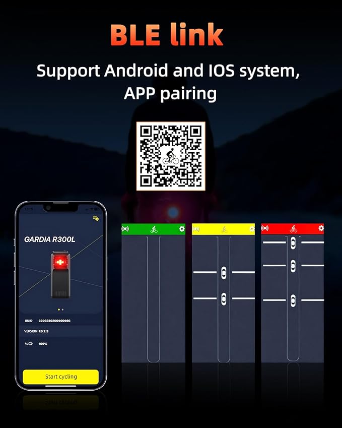 WSDCAM Smart Bike Tail Light Alarm Bike Brake Light Auto ON/Off Anti Theft Bike Alarm with Remote Waterproof Bicycle Alarm Rear Bike Light Bicycle Tail Light LED Rechargeable