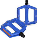 DRBIKE Mountain Bike Pedals MTB Pedals 9/16" Sealed Bearing Lightweight Nylon Bicycle Flat Platform Pedals for MTB BMX Road Bike Kids Bike Replacement Pedal