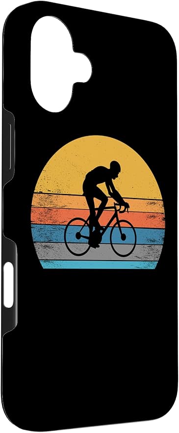 Racing Road Bike Vntage Cycling Riding Racing Bike Bicycle Case for iPhone 16 Plus