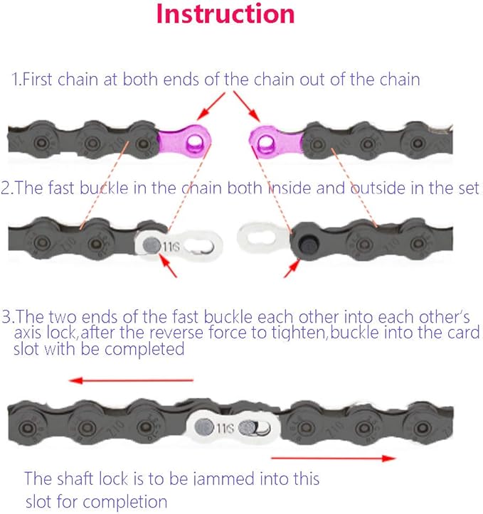 4 Pairs Bicycle Missing Link 1/6/7/8/9/10/11/12 Speed Chain Reusable Steel Bike Chain Link