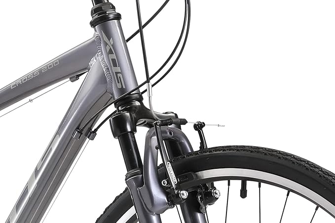 XDS Cross200 21 Speed Hybrid Bike Commuter City Bike, for Men and Women, Adult and Teenager, 700C Wheel, 15.5/17.5/19.5/21.5 Inch Lightweight Aluminum Alloy Frame