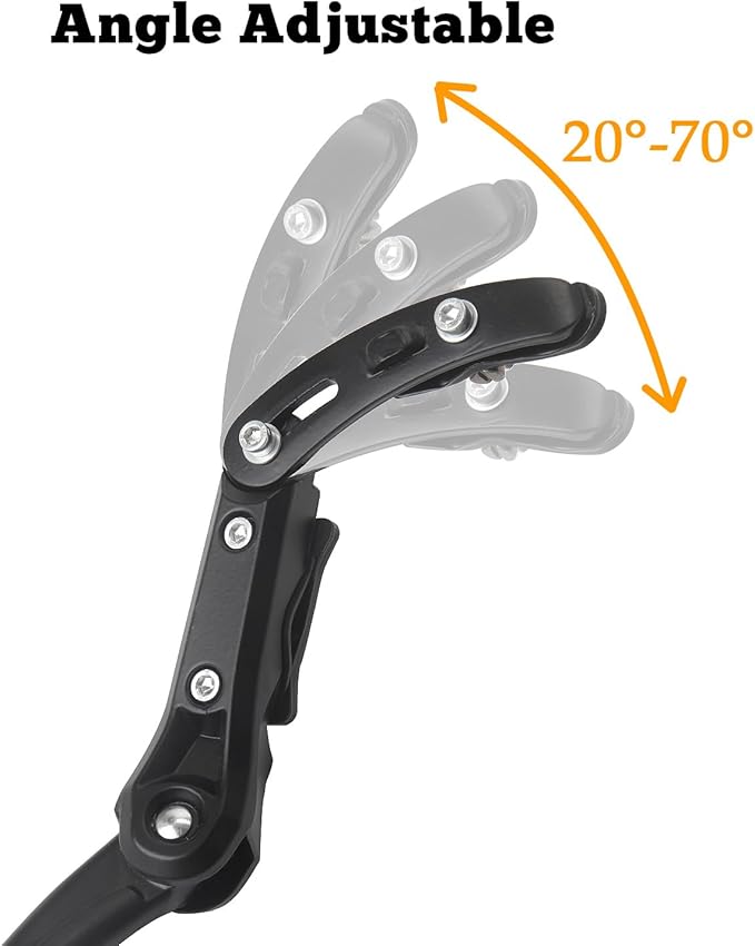 Bike Kickstand Adjustable Rear Mount Aluminum Alloy Bicycle Kickstand for 24” 26” 700C 27.5” 28” inch Mountain Bike Adult Bike