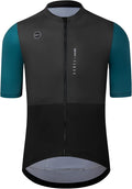 GCRFL Cycling Jersey Men Shorts Sleeves Road Bike Jersey Bicycle Tops Shirt, Zipper Pocket UPF 50+ Lightweight PRO Race Fit