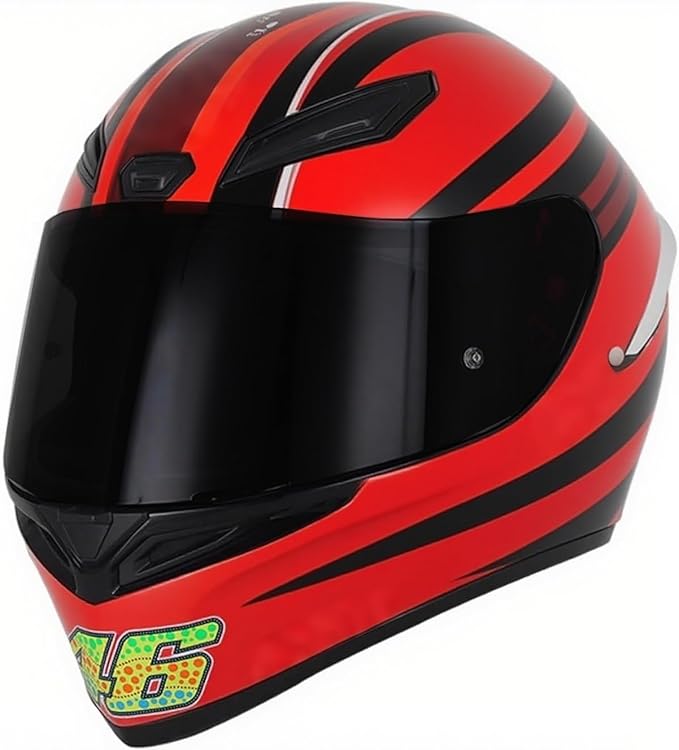 Motorcycle Helmet Visor for AGV K1 K1S K3SV K5 K5S, Anti-Scratch UV Protected Full Face Shield, High-Definition Tinted PC Lens, Day Riding (Deep Smoke)