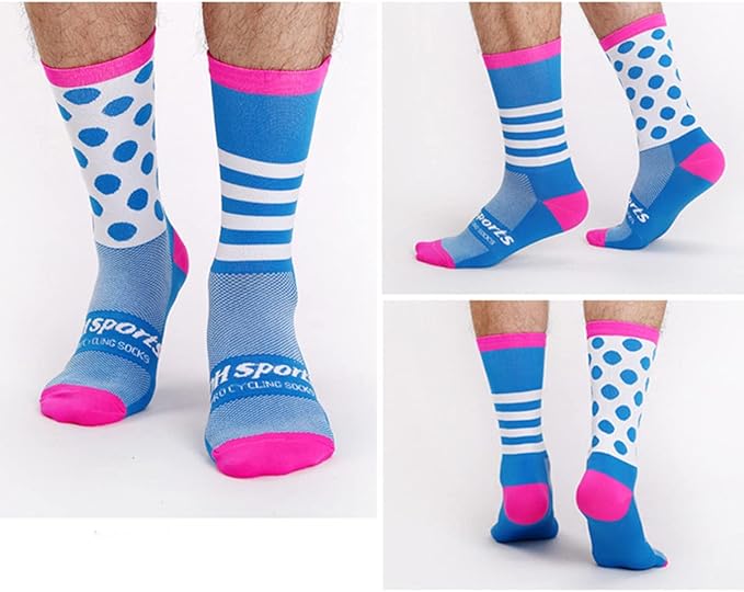 GuaziV Mens Womens Cycling Socks,4-6pcs Running Socks Colourful Athletic Socks Ankle Sport Socks 6-11