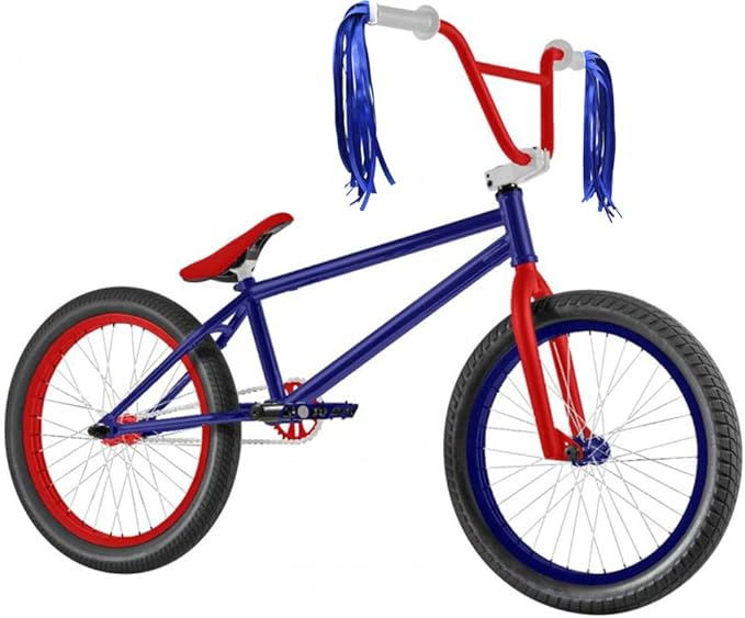 Blue Bike Bell Blue Bike Streamers Ribbon Bicycle Tassels for Bike Handlebar Decorations