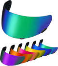 PSLER Qualifier Visor- Qualifier DLX Helmet Visor Motorcycle Face Shield Accessories Replacement for Bell Qualifier/Star/Vortex/RS-1/Revolver,Deep Color Green