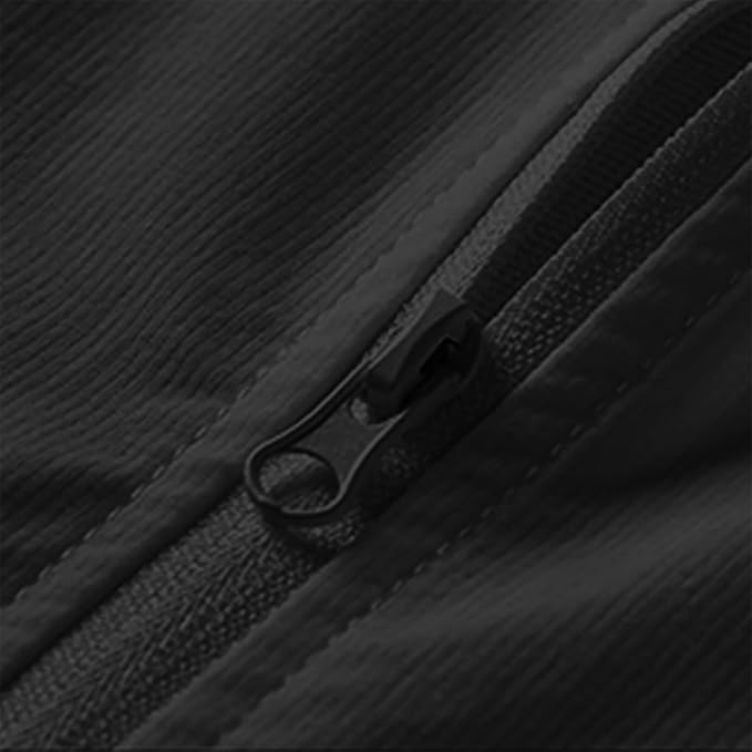Mens Cycling Bike Jersey Long Sleeve Bicycle Shirts Stretch Color Matching Breathable Quick-Dry Zip Running Shirt