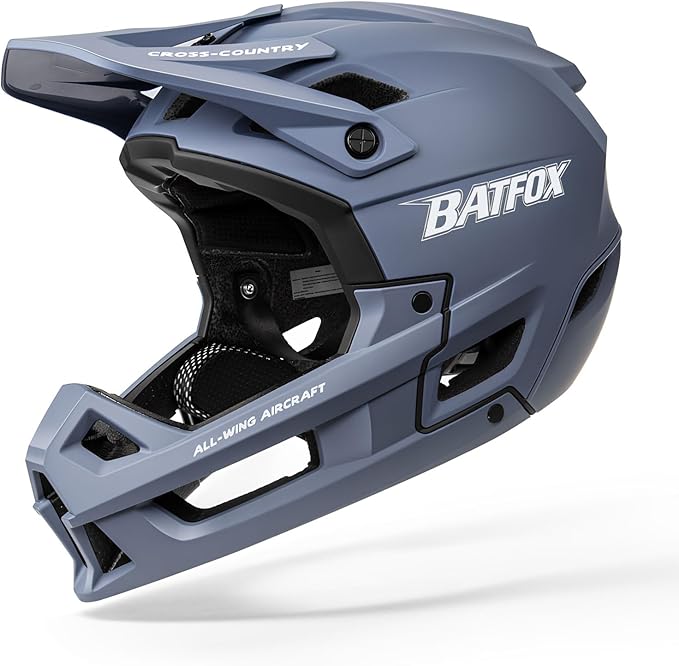 BATFOX Full Face Mountain Bike Helmet for Men Women Adult Helmet Downhill DH BMX MTB
