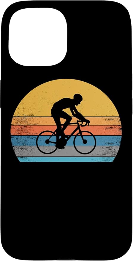 Racing Road Bike Vntage Cycling Riding Racing Bike Bicycle Case for iPhone 15
