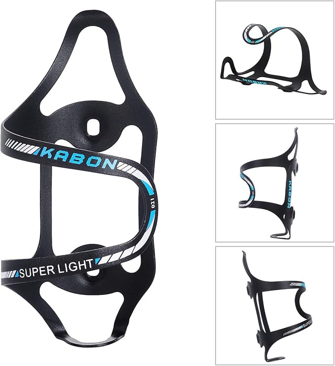 KABON Bike Water Bottle Holder, Lightweight Bicycle Alloy Aluminum Side Load Water Bottle Cage Brackets for Road Mountain Bike-2pcs